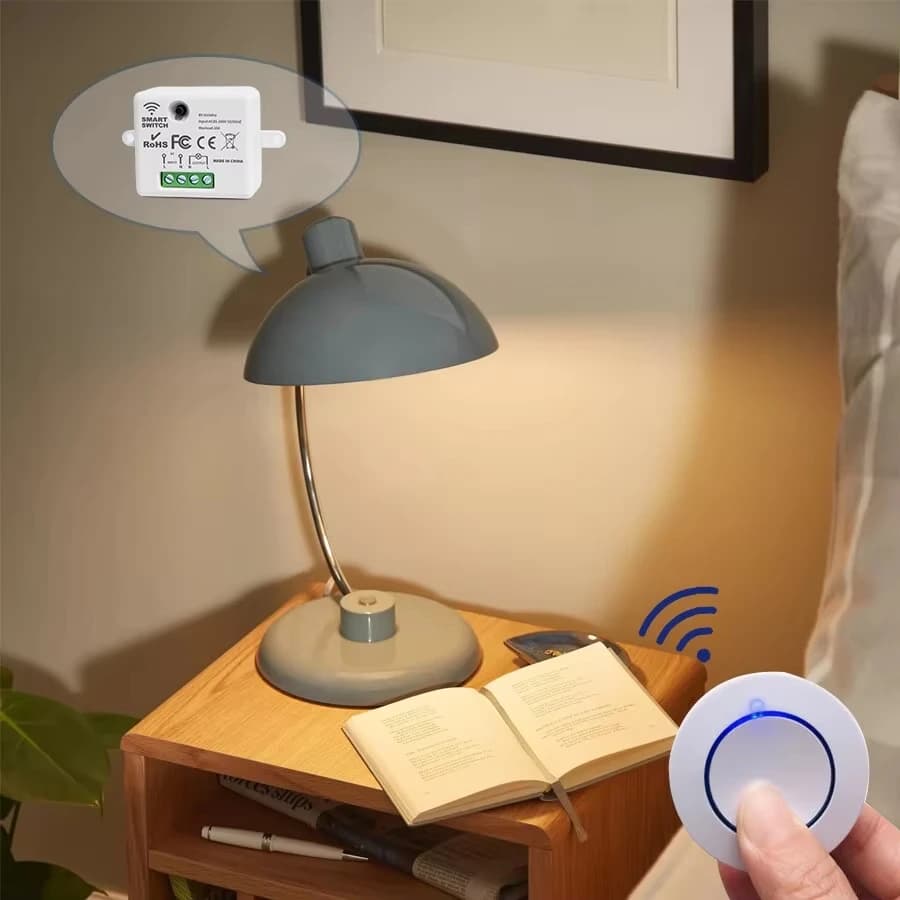 💡 Bezprzewodowy Włącznik Światła RF 433MHz z Pilotem (110V / 220V, 10A)

Steruj oświetleniem bez kucia ścian i prowadzenia nowych przewodów. Szybki montaż, wygodna obsługa, pełna kontrola.